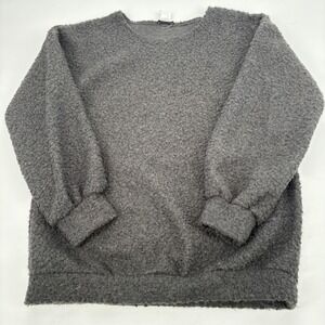 Heimish‎ USA Chunky Boucle Round Neck Sweater Charcoal Grey M